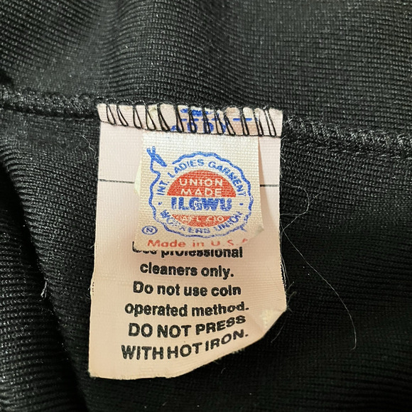 Vtg Black Velvet Vest M Metallic Sheen Rope Trim Embroidery - Picture 8 of 8